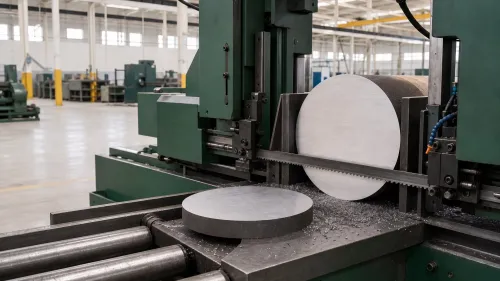 Titanium Band Saw Cutting