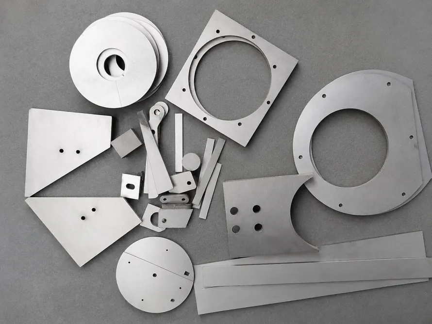 Machined titanium forms show how geometry and material distribution can become functional variables when a space structure must survive service but demise during re-entry.