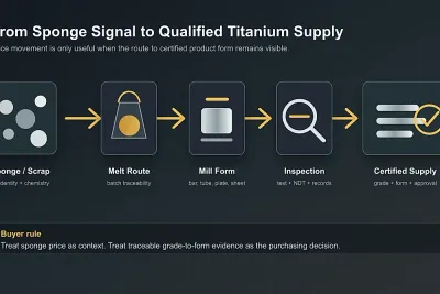 Sponge Titanium's Price Standoff Shows Why Buyers Need a Grade-to-Form Evidence Chain