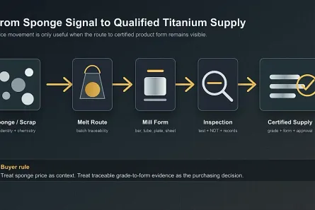 Sponge Titanium's Price Standoff Shows Why Buyers Need a Grade-to-Form Evidence Chain
