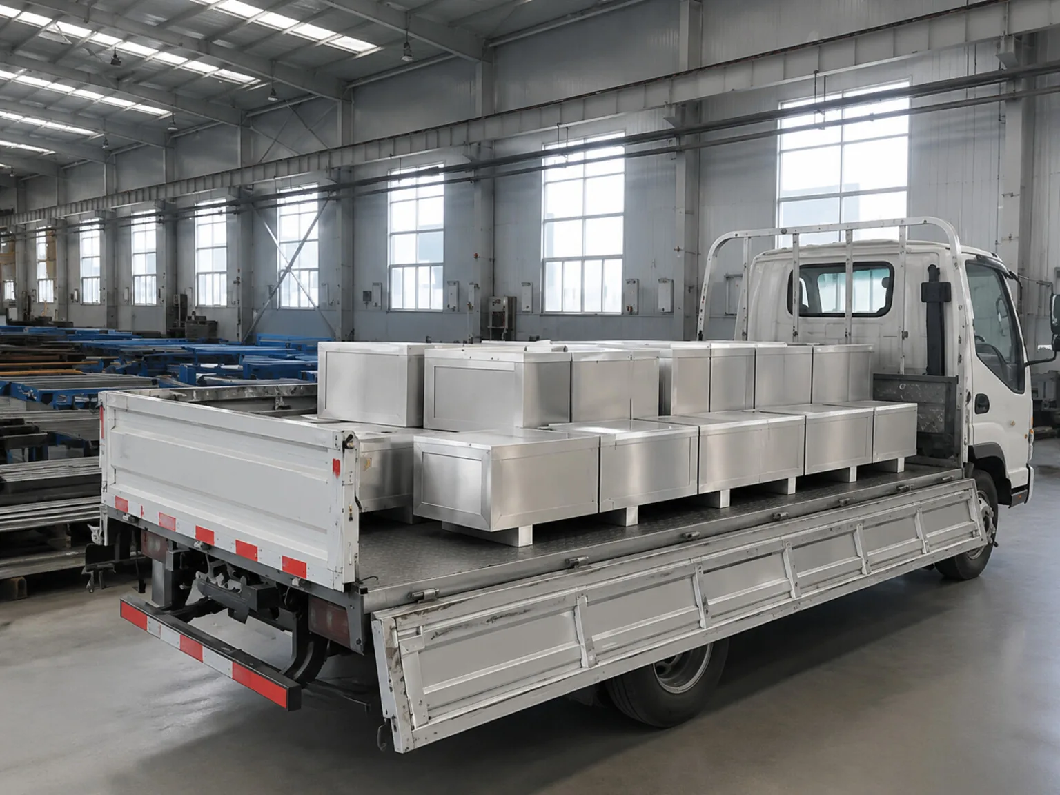 User-supplied packaged titanium fabrications show the handoff from mill material to a downstream manufacturer; they are not medical devices or study specimens.