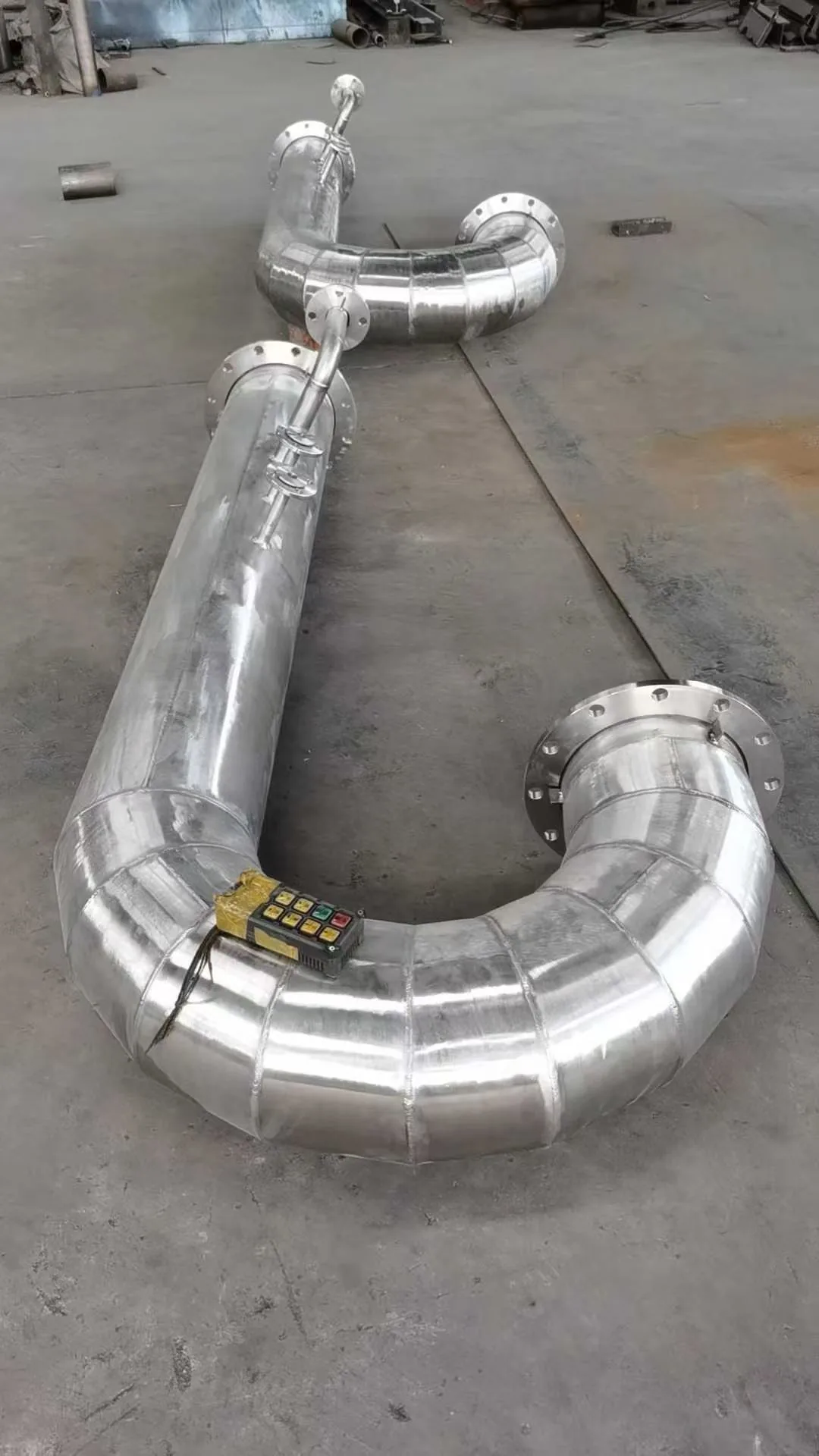 User-supplied welded titanium process assembly shows why joint route and interface evidence matter; it is not a VFAW study specimen.